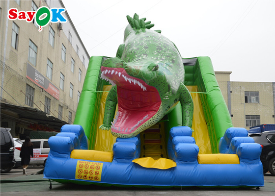 Inflatable Slippery Slide Commercial Big Crocodile Theme Inflatable Bouncer Inflatable Slide For Kids