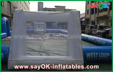 Inflatable Football Pitch Portable Outdoor Inflatable Soccer Field / Football Field With Printing Logos