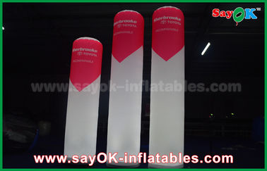 Stage Bar Inflatable Lighting Decoration Pillar With Logo Printed Remote Control