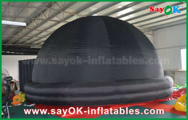 6m Black Inflatable Planetarium Dome Projection Screen Tent With Logo Print