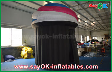 Advertising Booth Displays DIA 2.5m Customized Inflatable Booth Tent , PVC Photo Booth Tent Durable