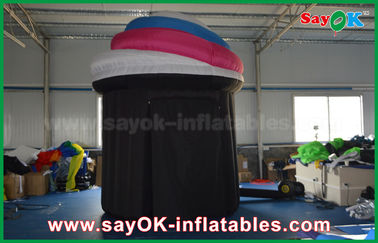 Advertising Booth Displays DIA 2.5m Customized Inflatable Booth Tent , PVC Photo Booth Tent Durable