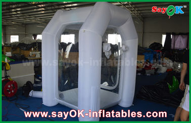 Mini Portable Led Lighting Money Inflatable Booth For Amusement 2 Years Warranty