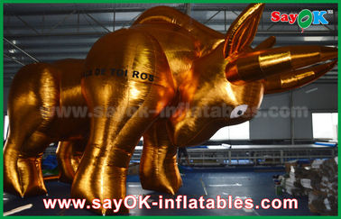 4m Height Gold Bull Custom Inflatable Products Inflatable Shape For Promotional