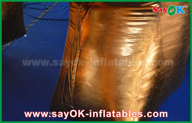 4m Height Gold Bull Custom Inflatable Products Inflatable Shape For Promotional