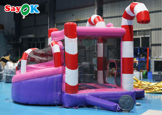 Silk Printing Candy Inflatable Slide Bounce Two In One Inflatable Toys