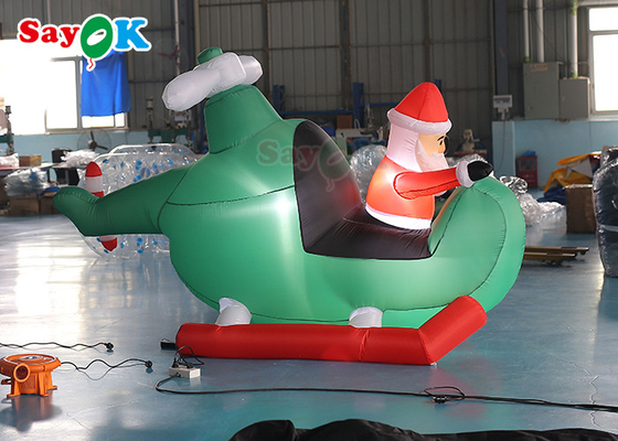 Digital Printing Inflatable Snowman Christmas Decoration Wear Resistant