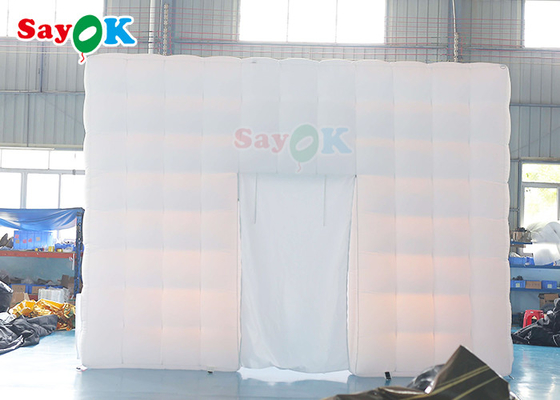 Air Inflatable Tent Airproof LED Outdoor Inflatable Tent Cube 5x5x3.5mH For Party Event