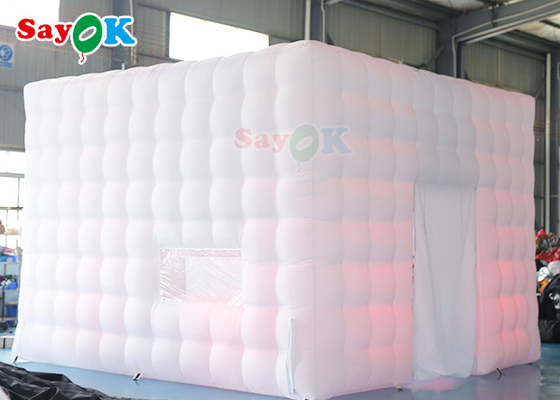 Air Inflatable Tent Airproof LED Outdoor Inflatable Tent Cube 5x5x3.5mH For Party Event