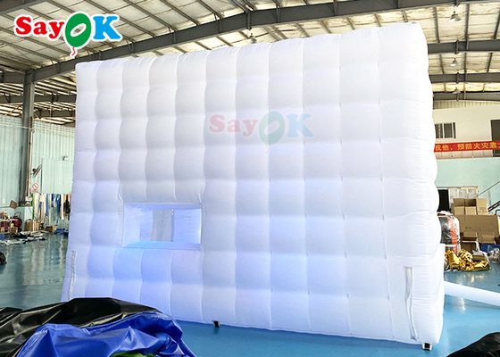 Air Inflatable Tent Airproof LED Outdoor Inflatable Tent Cube 5x5x3.5mH For Party Event