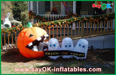 Funny Customized Inflatable Halloween Decorations Multicolor With LED Light