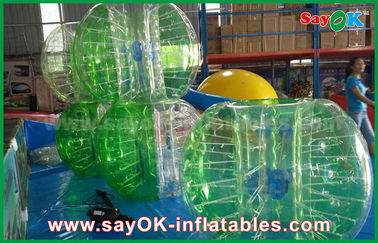 Inflatable Sport Game Green TPU Material Inflatable Sports Games Human Bubble Football Soccer Ball