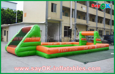 Giant Inflatable Football Colorful Soccer Goal Inflatable Obstacle Course Inflatable Soap Football Field