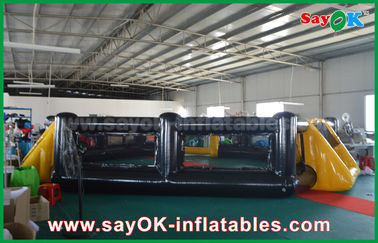 Football Inflatable Games PVC Seal Inflatable Soccer Field Kids Indoor / Outdoor Playground Equipment