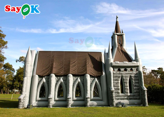 Inflatable House Tent Custom PVC Inflatable Dome Tent Quick Install Church House Tent