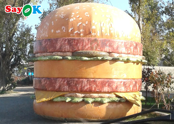 UV Resistant 10ft Inflatable Hamburger Model Store Decoration