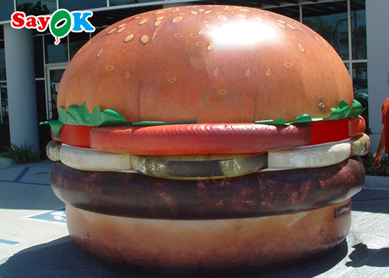 UV Resistant 10ft Inflatable Hamburger Model Store Decoration