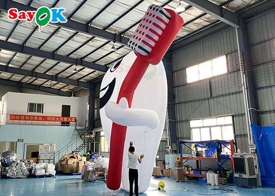 White 6m Inflatable Cartoon Characters Giant Teeth Promotion Products Inflatable Model