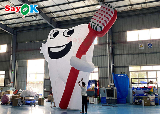 White 6m Inflatable Cartoon Characters Giant Teeth Promotion Products Inflatable Model