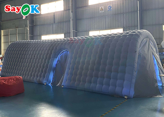 Event Dome Tent Custom Air Channel Inflatable Pvc Tunnel Tent With Door Curtain