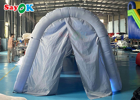 Event Dome Tent Custom Air Channel Inflatable Pvc Tunnel Tent With Door Curtain