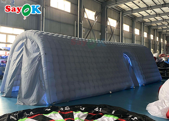 Event Dome Tent Custom Air Channel Inflatable Pvc Tunnel Tent With Door Curtain