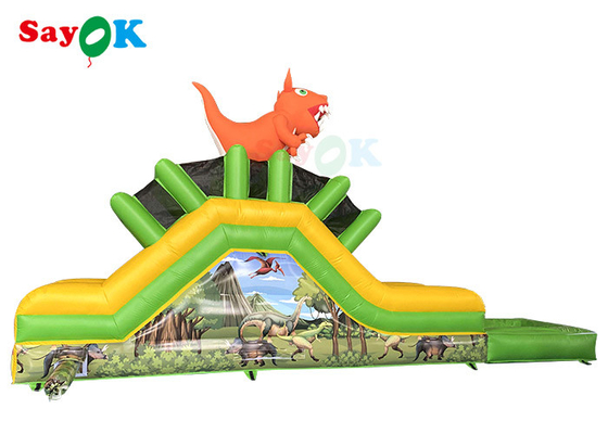 Outdoor Inflatable Slide Commercial Inflatable Skateboard For Amusement Park Logo Printing