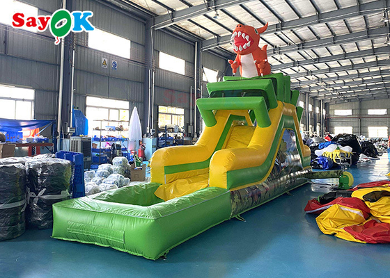 Outdoor Inflatable Slide Commercial Inflatable Skateboard For Amusement Park Logo Printing