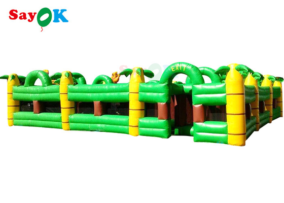 Big Funny Inflatable Sports Games Palm Tree Maze For Adults Kids Inflatable Party Games