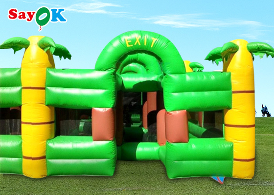 Big Funny Inflatable Sports Games Palm Tree Maze For Adults Kids Inflatable Party Games