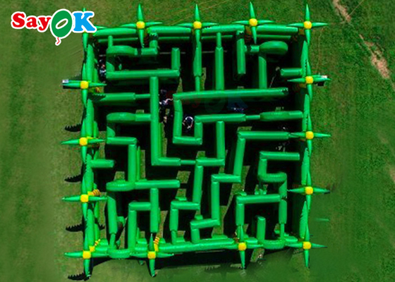 Big Funny Inflatable Sports Games Palm Tree Maze For Adults Kids Inflatable Party Games