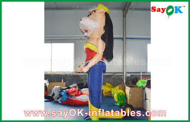 Inflatable Advertising Balloons 2m Height Inflatable Cartoon Characters Inflatable Bossy Cow With Built - In Blower