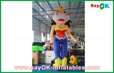 Inflatable Advertising Balloons 2m Height Inflatable Cartoon Characters Inflatable Bossy Cow With Built - In Blower