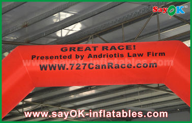 Inflatable Finish Line 4 X 3m Red 210D Oxford Inflatable Finish Arch Safety UL / CE Blower For Race