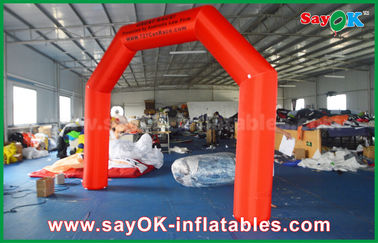 Inflatable Finish Line 4 X 3m Red 210D Oxford Inflatable Finish Arch Safety UL / CE Blower For Race
