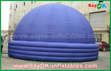 Blue 7m DIA Inflatable Planetarium Dome Durable Architecture Projection Tent