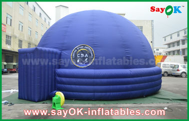 Blue 7m DIA Inflatable Planetarium Dome Durable Architecture Projection Tent