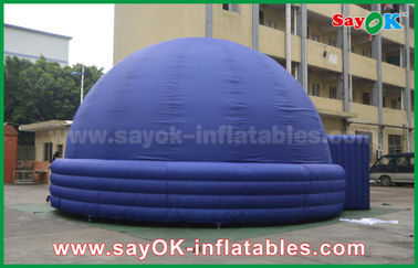 Blue 7m DIA Inflatable Planetarium Dome Durable Architecture Projection Tent