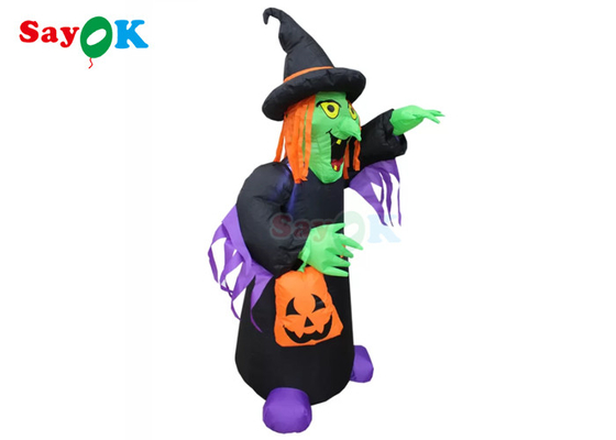 PVC Halloween Garden Decoration Inflatable Props Horror Witch Silk Printing