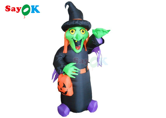 PVC Halloween Garden Decoration Inflatable Props Horror Witch Silk Printing