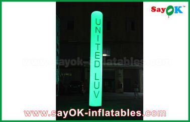 Outdoor Inflatable Lighting Decoration Led Long Tube Air Pillar Balloon For Wedding