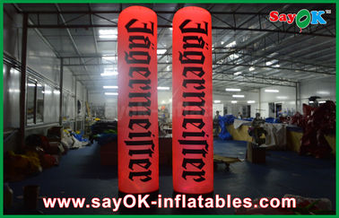 Advertising Inflatable Lighting Pillars / Columns Balloon With Logo Printing