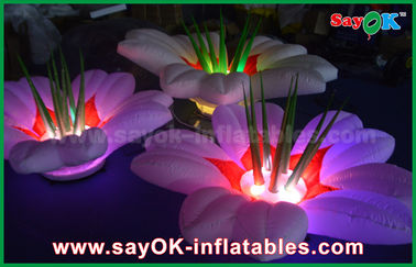 Flower Shaped Inflatable Lighting Decoration , Wedding Inflatable LED Light