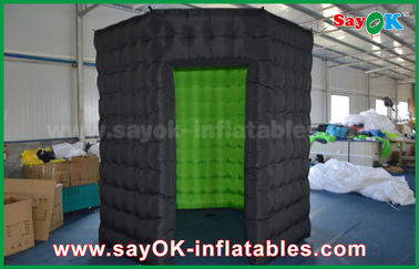 Inflatable Photo Studio White / Black Octagon Inflatable Photo Booth With Strong Wind Resistant 16 Kg