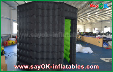 Inflatable Photo Studio White / Black Octagon Inflatable Photo Booth With Strong Wind Resistant 16 Kg