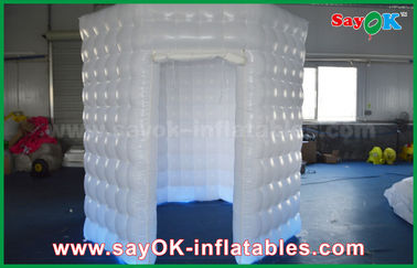 Inflatable Photo Booth Enclosure PVC Coated Inflatable Octagon Mobile Photo Booth Tent With LED Lighting