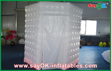 Inflatable Photo Booth Enclosure PVC Coated Inflatable Octagon Mobile Photo Booth Tent With LED Lighting