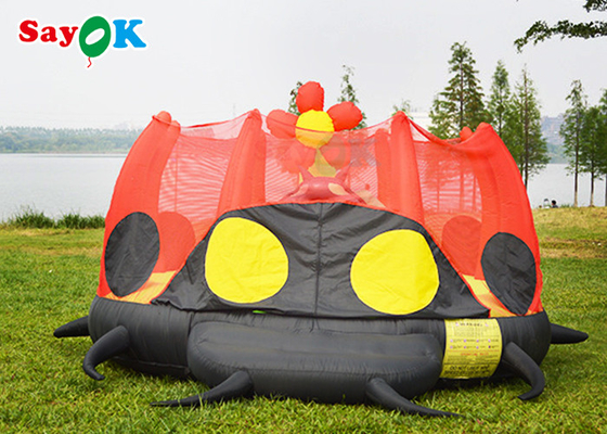 Waterproof Inflatable Bounce House Children Bouncer Cartoon Ladybug Jumping Bed Slide