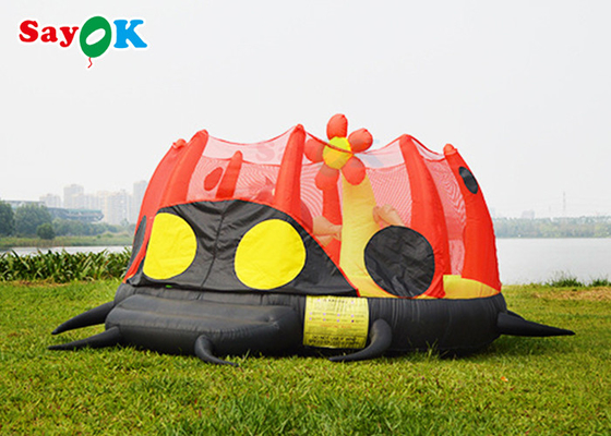 Waterproof Inflatable Bounce House Children Bouncer Cartoon Ladybug Jumping Bed Slide