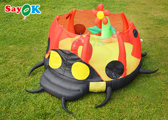 Waterproof Inflatable Bounce House Children Bouncer Cartoon Ladybug Jumping Bed Slide